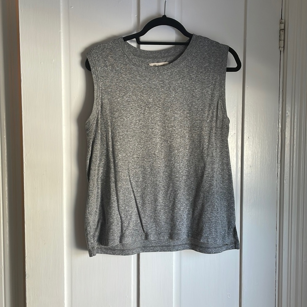 Madewell Soft Grey Muscle Tank L